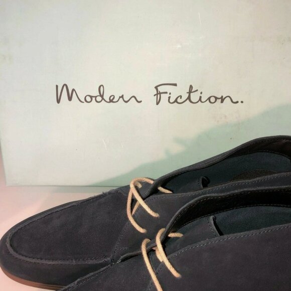 Modern Fiction Diction Suede Mov Navy Chukka Boot Size 12 NEW main image 5